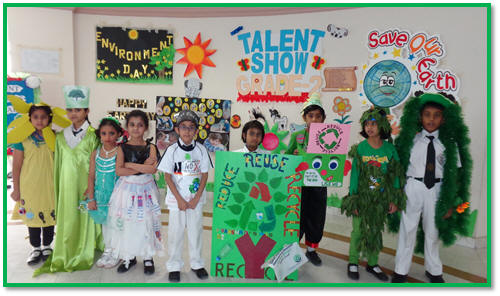 Earth Costume With Cap For Earth Day Fancy Dress Costume For 3-10 yrs  Kids|Events,Enviroment Theme and Performance